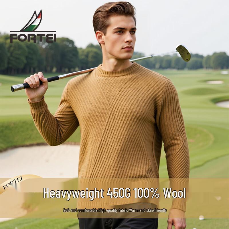 

Men s 100% Merino Wool 450G Round Neck Sweater 50