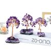 Cross-border Eco-friendly Engraved Natural Amethyst Cluster Base Money Tree Ornament Home Decoration Fortune Tree