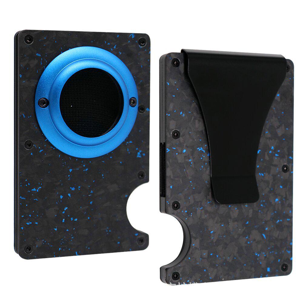 Forged Carbon Fiber RFID Blocking Metal Card Holder