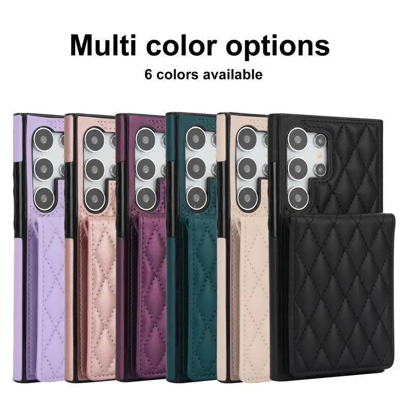 Crossbody Wallet with Card Holder Phone Case for Samsung Galaxy S23 S21 FE S24 S22 Ultra A13 A53 A14 A54 A15 A55 Leather Cover