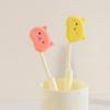 4Pcs Cat Shape Travel Toothbrush Head Covers Toothbrush Protector Cap Case Protective Portable Plastic Clip For Household Travel