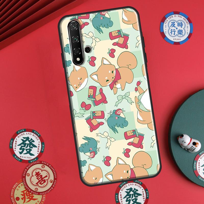 Animal Cartoon Akita Dog For Huawei P60 Pro P30 P40 Lite Nova Y61 Y91 Y90 Y70 Y60 Y72 12s 12i 11i 7i 8i 9 10 SE Case