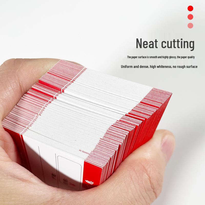 500 Pcs Shelf Price Tags for Supermarkets and Convenience Stores - Double-Sided Price Card Paper