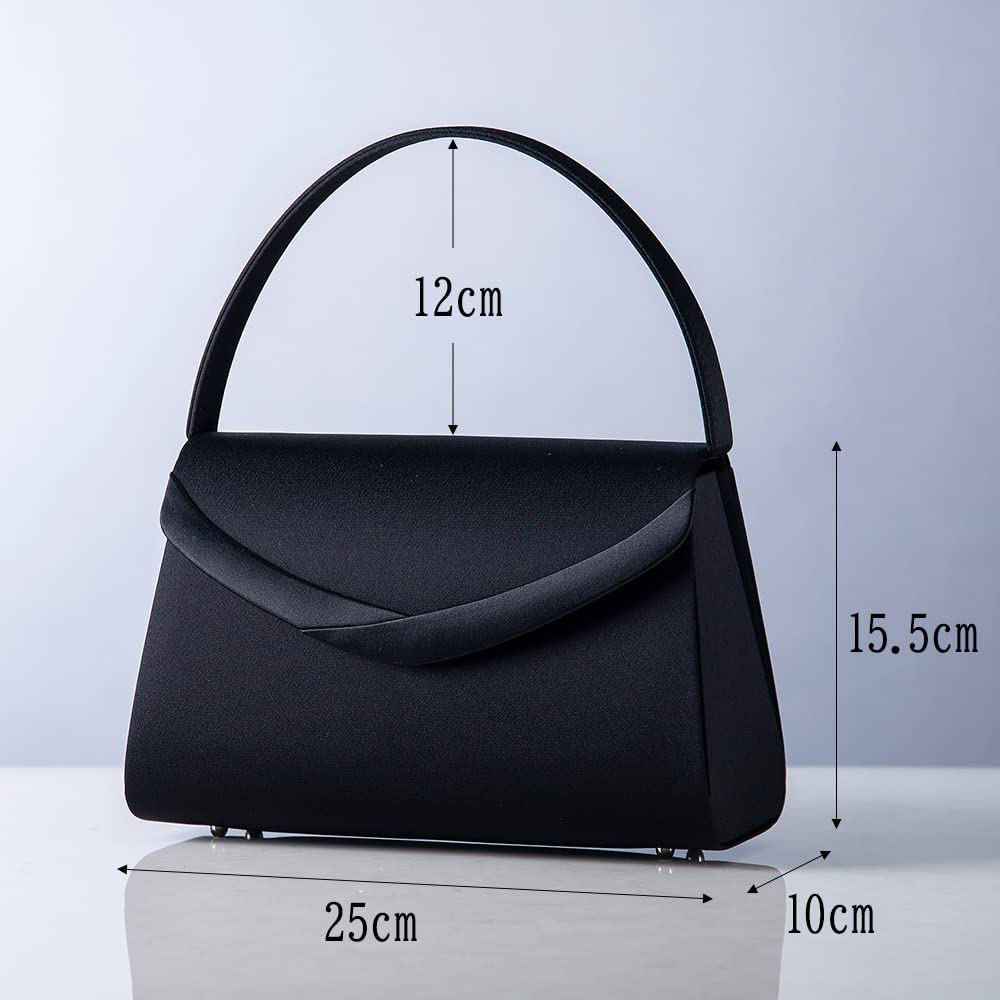 Iwasa Black Formal Bag for Made In Japan Women, (Type E)