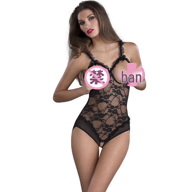 European Transparent Tight-fitting Lingerie Bodysuit