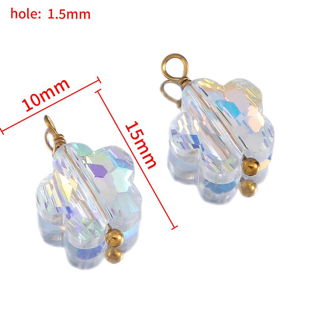 2pcs Gentle Pink Enamel Stainless Steel Charms Rose Flower Starfish Butterfly Necklace Pendant Women DIY Earring Jewelry Making
