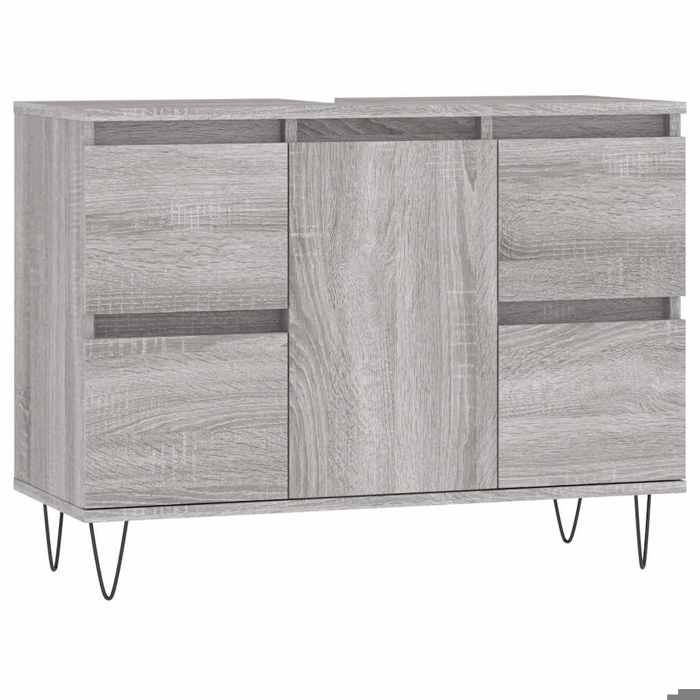 VidaXL Armoire salle de bain sonoma gris 80x33x60 cm bois d'ingénierie 831658