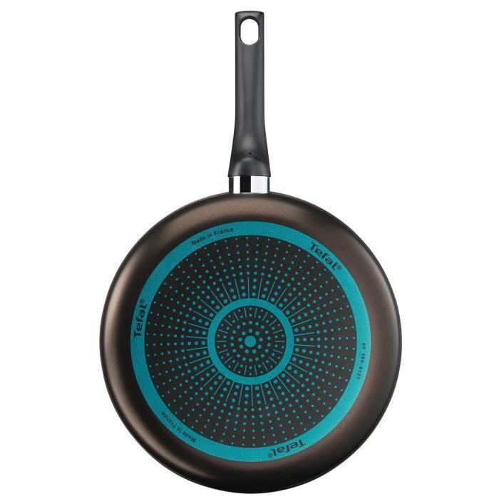 TEFAL Easy Cook & Clean Sauteuse 24 Cm + Couvercle En Verre, Non Induction, Revêtement Antiadhésif, Fabriqué En France B5543202