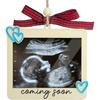 Baby Ultrasound Picture Frame Ornament, Pregnancy Announcement for Grandma Grandpa, Sonogram Picture Frame Ornament, Expecting Baby Gift for New