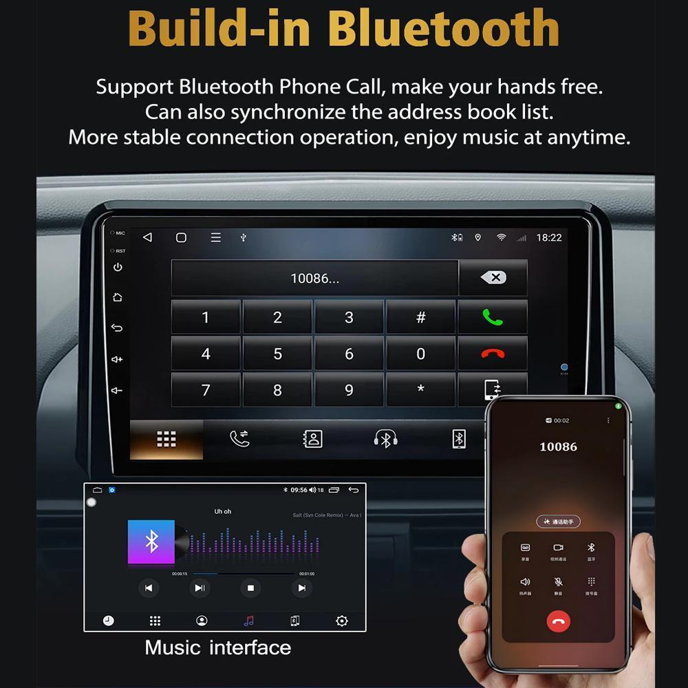 Icreative Car Radio Multimedia MP5 Player Head Unit Stereo BT For Nissan Navara D40 2005-2010