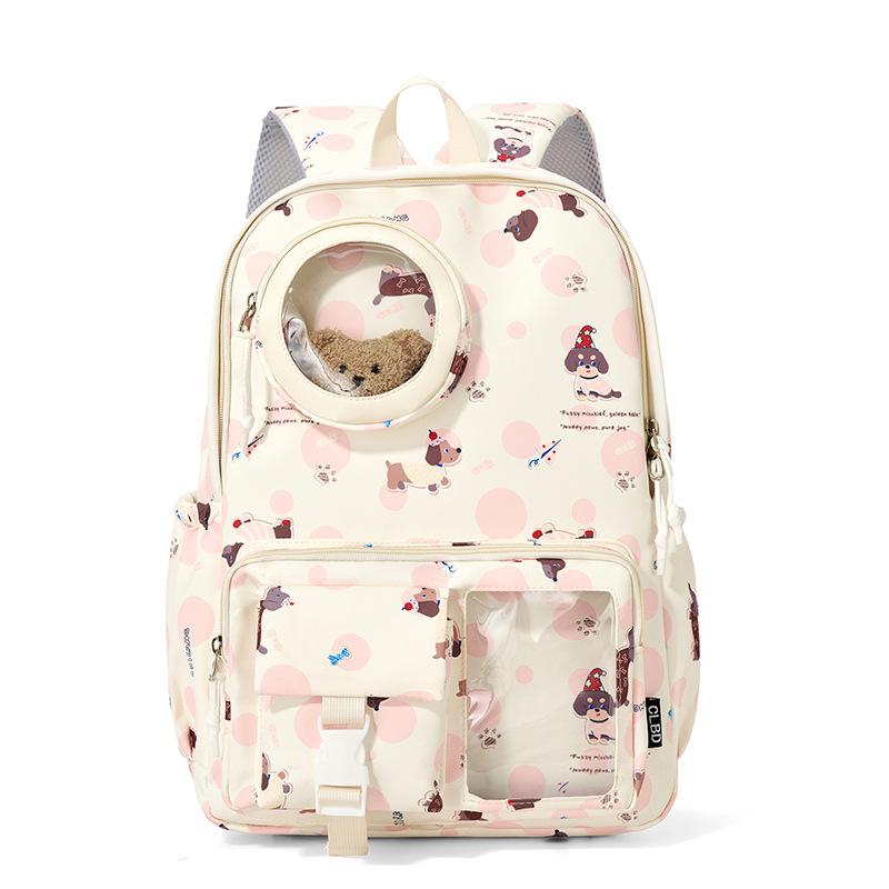 Printed Large Capacity Backpack Travel Cartoon Backpack Student Schoolbag