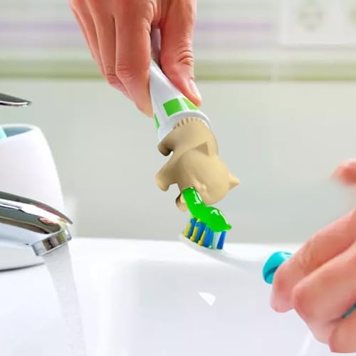 Penlimly Cat Toothpaste Squeezer | Vomiting Cat Topper - Cute Bathroom Dorm Nightstand Decor for Pet Lovers Home