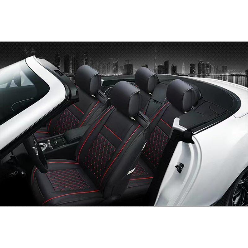 5D All-Season Full Leather Car Seat Cushion Cover for Sedans