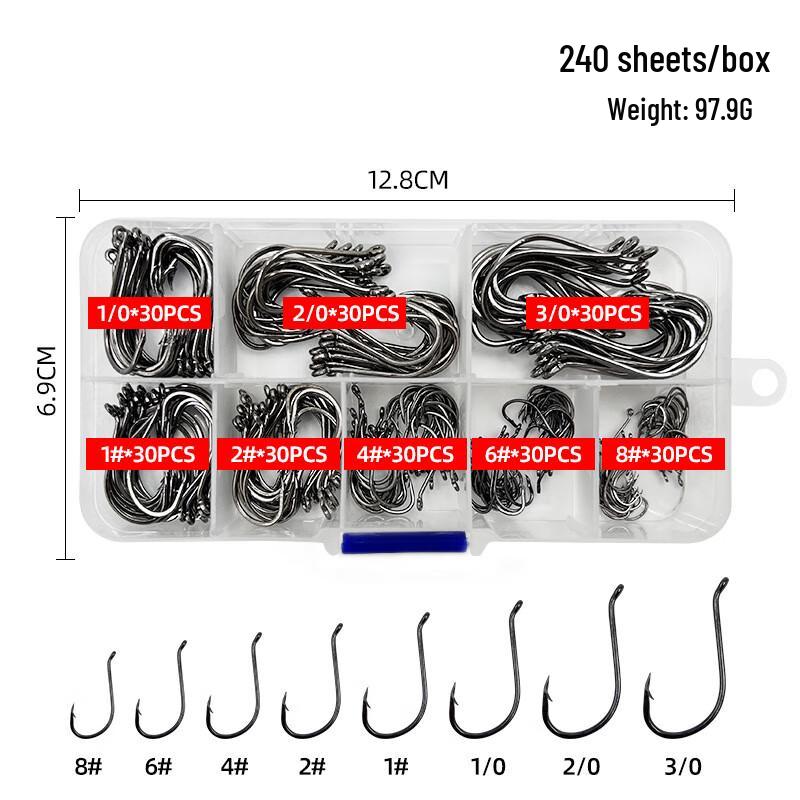 Big Game Barbed Octopus Fishing Hook Set