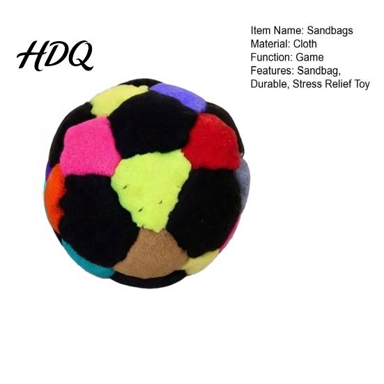 Compact Foot Bags Sandbags Bags Well Balanced Soft Plush Fabric Juggling Balls for Throwing Stress Relief Toy Beginners Indoor Outdoor Lawn