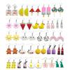 1 Paio Orecchini a Goccia in Resina Fatti a Mano Carini per Donne Ragazze Divertenti Animali Cartoni Animati Coniglio Anatra Piercing Orecchio Gioielli Regalo
