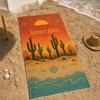 SUNSET SOUL Print Oversized Beach Towel, Sand Resistant Quick Drying Towel, Multi-purpose Towel for Swimming, Yoga, Travel and