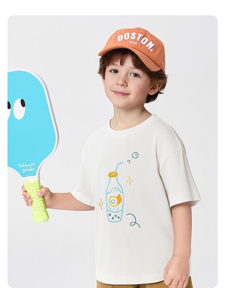 Balabala Boys and Girls Short-Sleeved T-Shirt