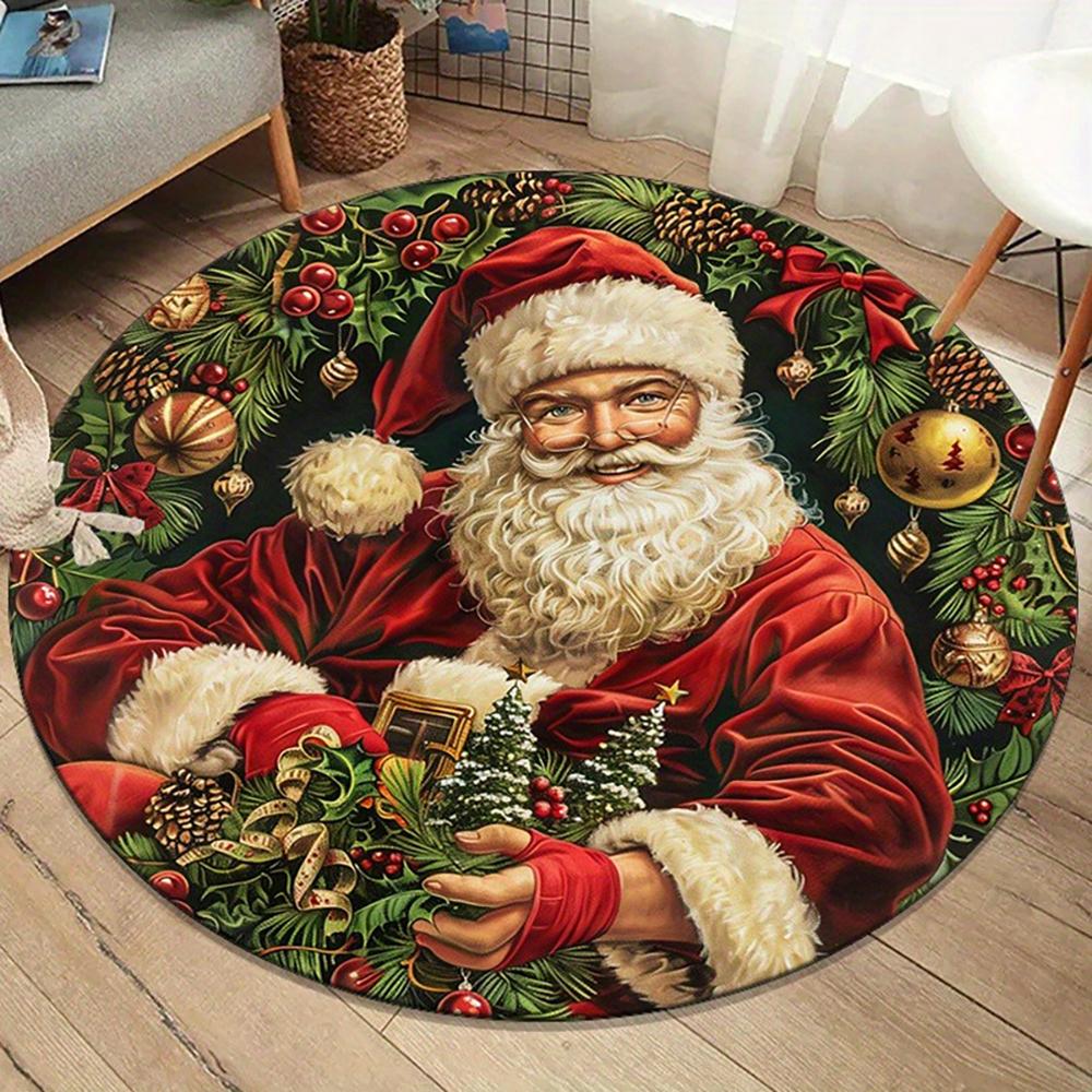 Christmas Rugs: Santa, Snowflakes & Holiday Designs for a Magical Home Bedroom room floor mats New Year home decoration