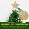 Iron Wire Star Tree Topper Christmas Ornament Metal Xmas Decor Holiday Party Home Decoration Treetop Prop