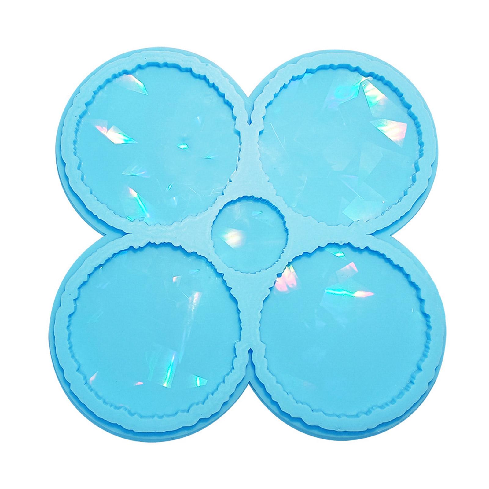 Tea Tray Coffee Coaster Mold Silicone Epoxy Resin Placemat Coaster Mold Used to Make Artificial Agate Pieces Coasters 1