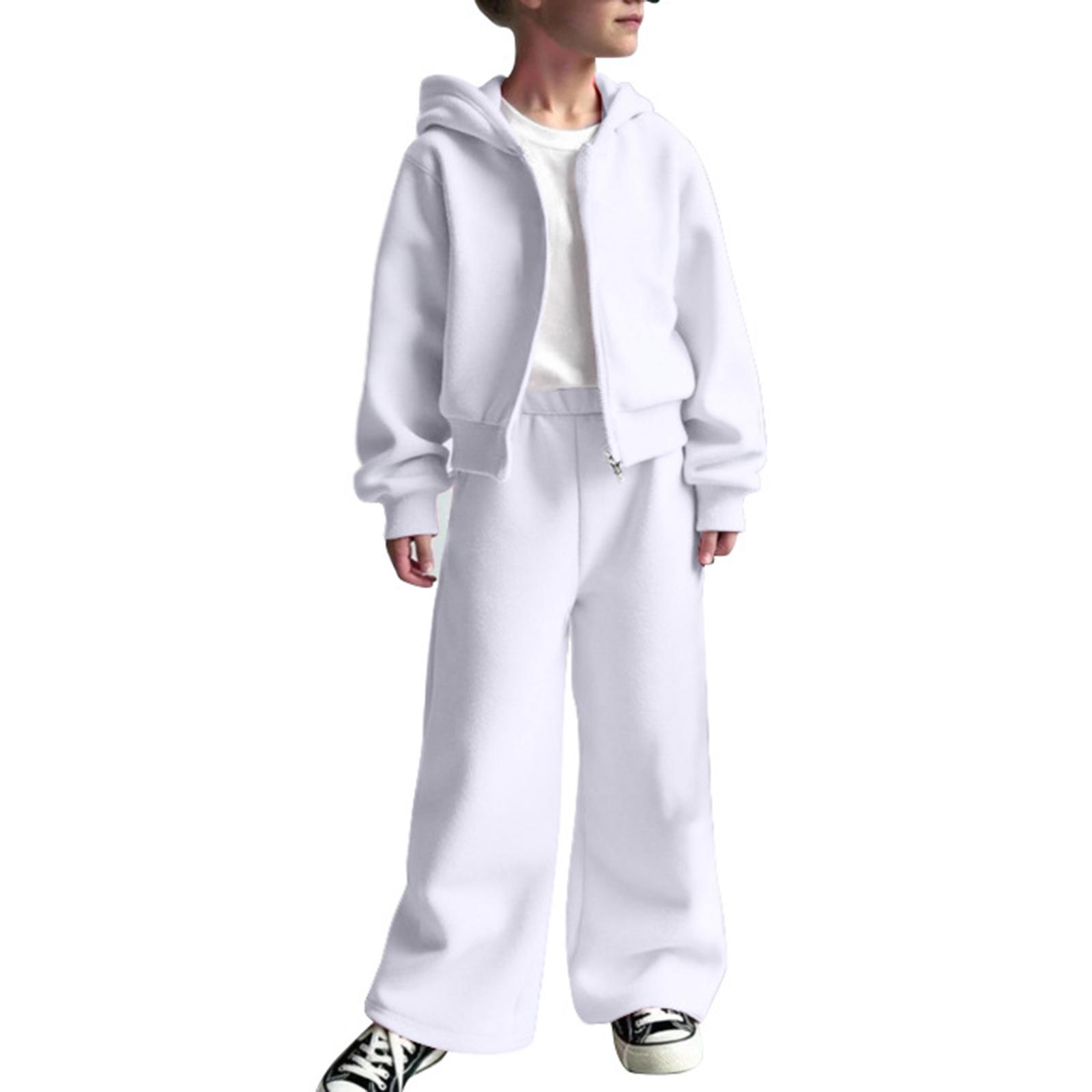 

Комплект из трех предметов для девочек: толстовка с капюшоном + брюки + футболка. Спортивный флис, повседневный детский наряд. 10