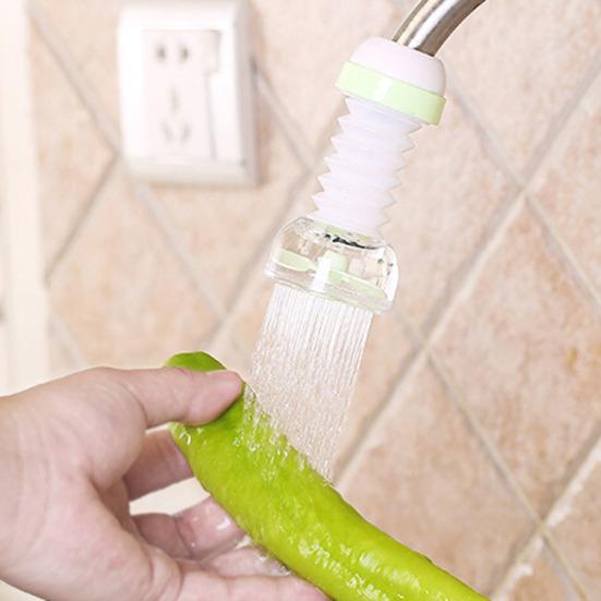 360 Degree Rotating Kitchen Faucet Aerator Telescopic Tap Nozzle with Filter Tip