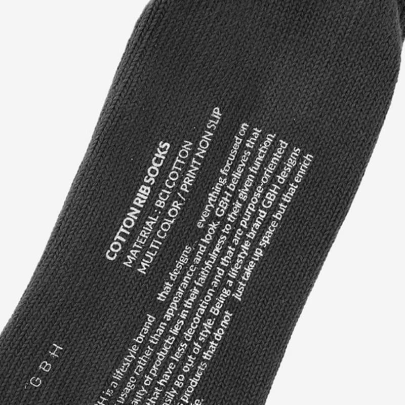 GBH APPAREL COTTON RIB SOCKS / 8 COLOR