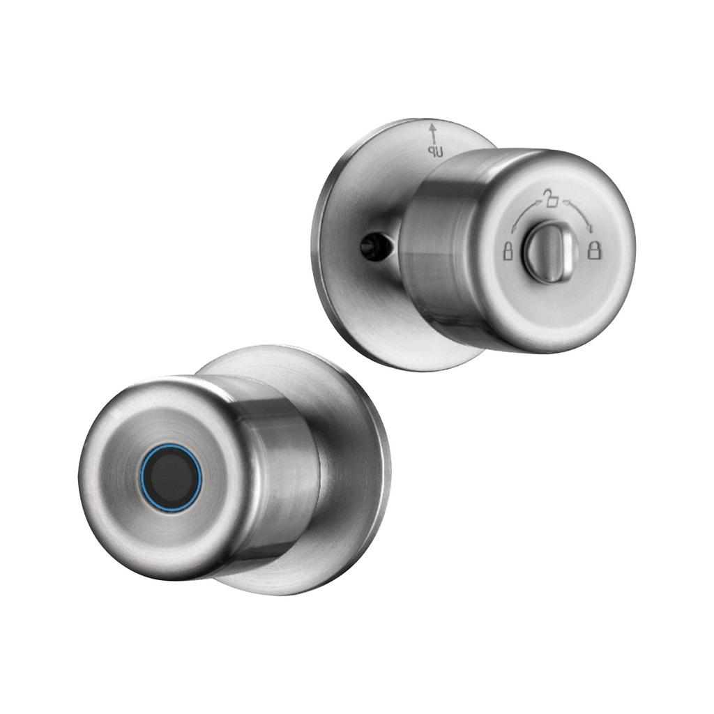 Smart Door Lock Fingerprint Door Handle with Key APP Control 20 Fingerprints Capacity 35 55mm Door Thickness for