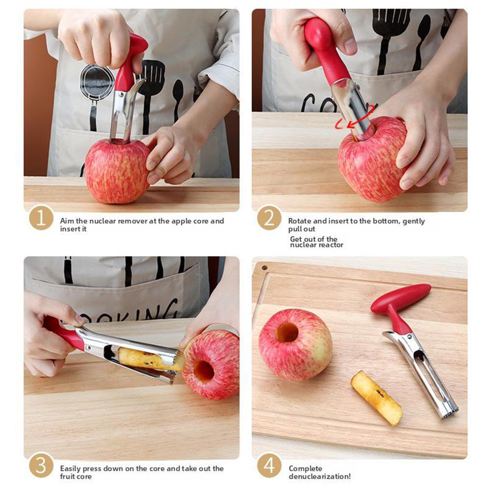 Apple Portable Core Cutter Knife Corers Fruit Slicer Multi-Function Cutting Kitchen Tools Vegetable Pear Core Remover