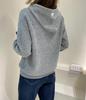 Women's Korean Style Cashmere Knit Hooded Sweater - Loose & Slimming Solid Color