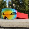 Gafas de esquí antivaho tarjeta miopía tabla simple y doble gafas de esquí hombres y mujeres visión nocturna hombres y mujeres anti-miopía