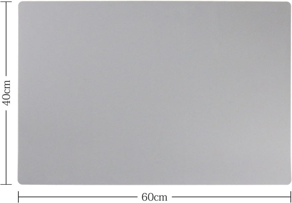 Qin Man Yuan Silicone Mat Sink Mat 40x60cm Antibacterial Heat Resistant Countertop Protection Mat Kitchen Mat Protective Mat Sink Mat Anti-Slip (Gray,