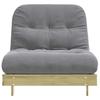 Vidaxl Sofa Rozkładana Typu Futon, Z Materacem, 90X206X11 Cm, Sosnowa