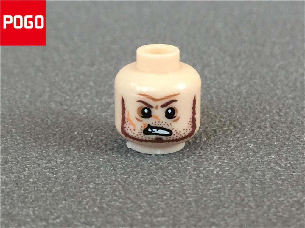 10pcs/lot MOC Bricks Male and Female Figure Head Face Expression DIY Compatible Mini Dolls Building Blocks Toys for Kids Gifts