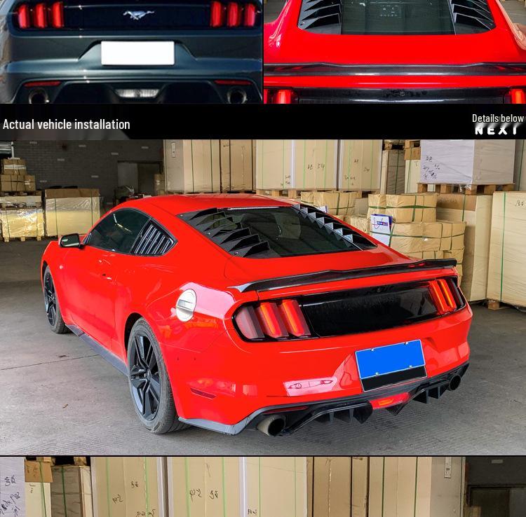 Rear Window Louvers Sunshade for 2015-2023 Ford Mustang