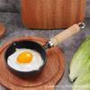 Non-Coated Thick Cast Iron Frying Pan for Eggs - Flat Bottom, Non-stick, Suitable for Induction & Gas Cookers