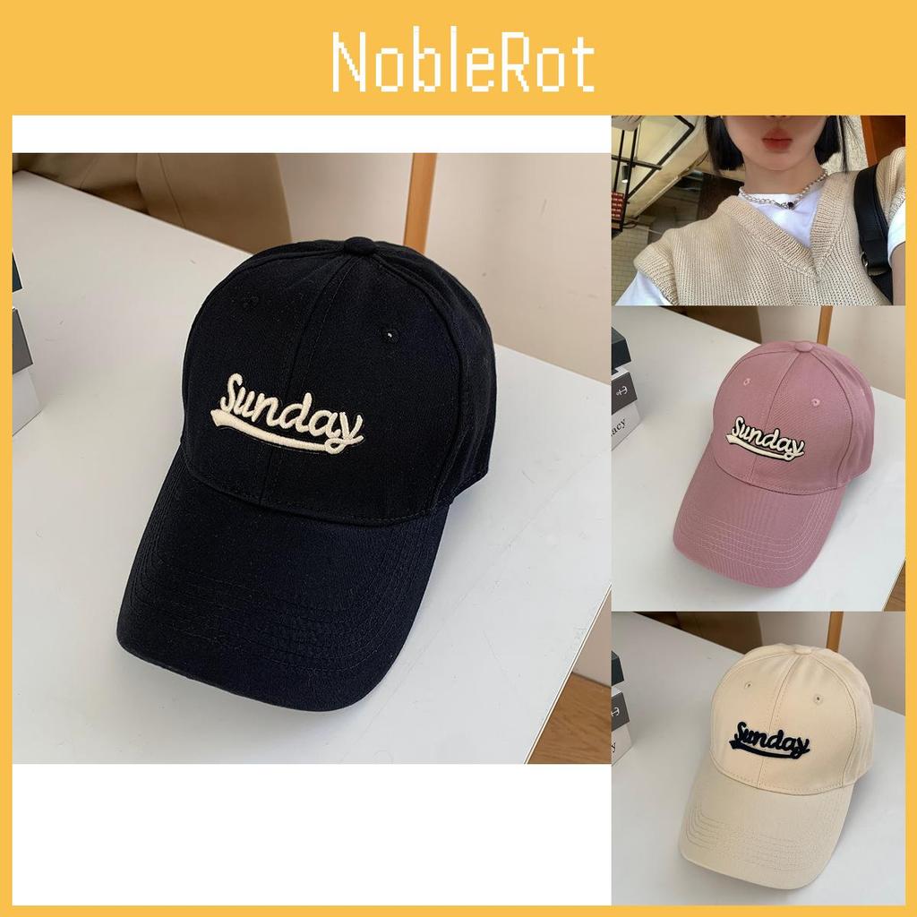 Womens Style Minimalist Cotton Baseball Cap With Letter Details And Adjustable Fit For Summer