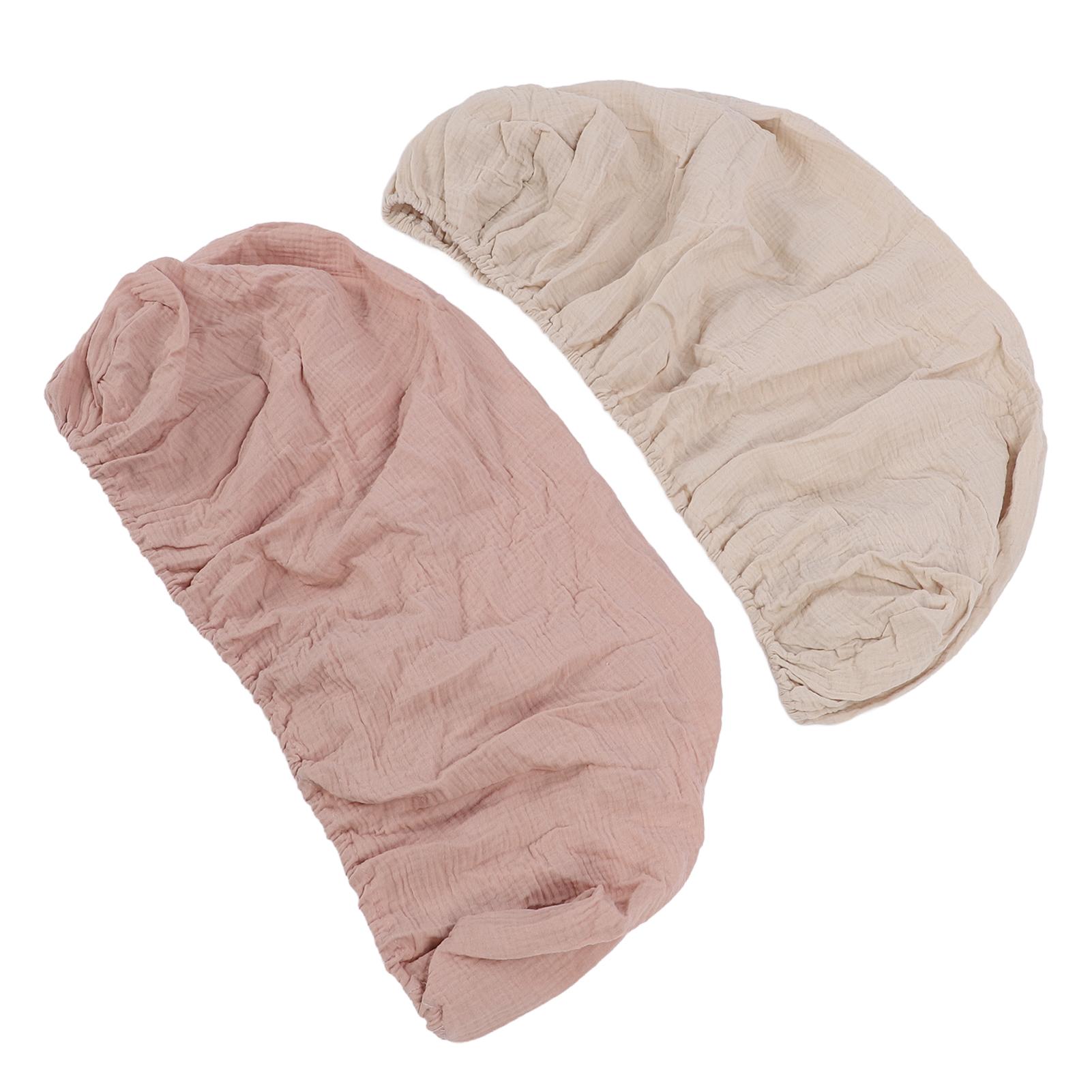 

2 комплекта простыней на резинке для люльки, мягкие дышащие эластичные хлопковые простыни для овальной и прямоугольной формы песочных часов