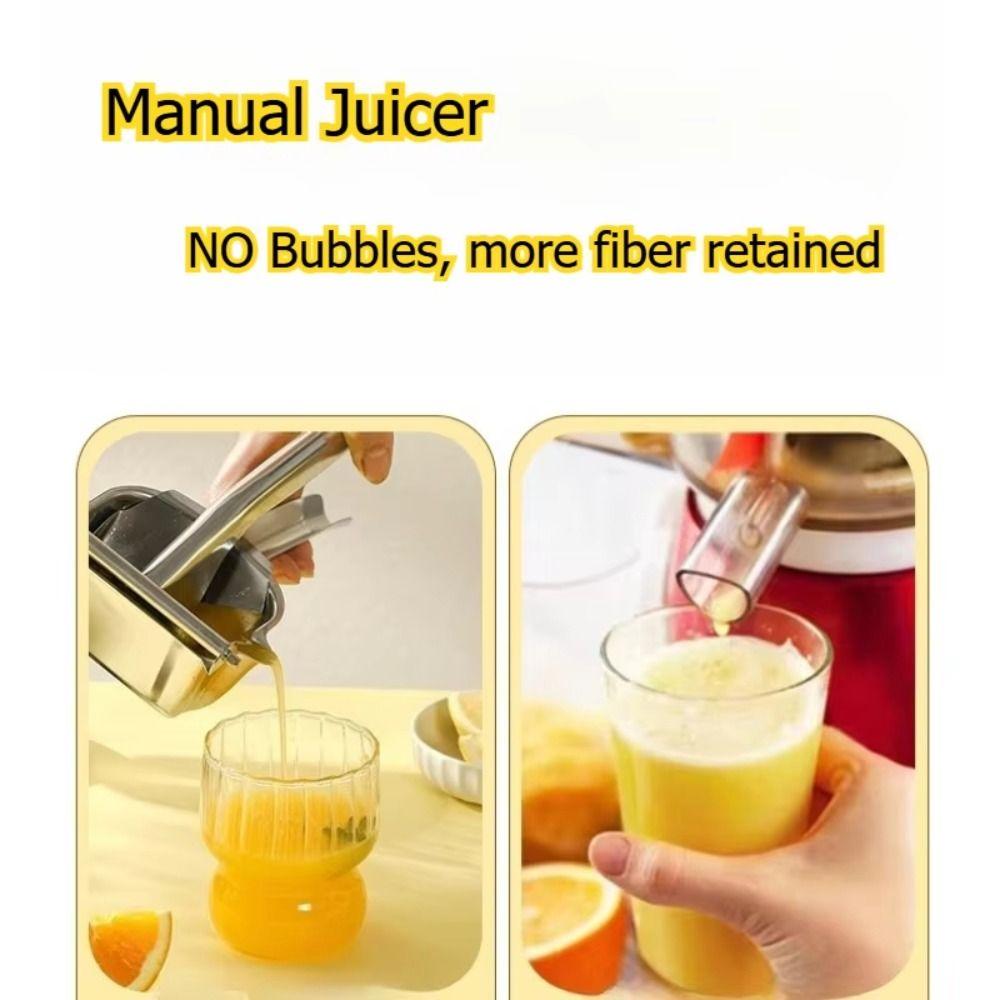Stainless Steel Orange Juice Extractor Labor Saving Portable Fruit Press Manual Juicer  Fresh Juice
