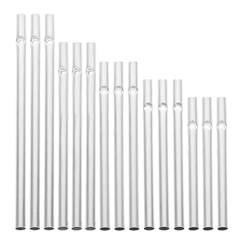 30Pcs Aluminum Tube Diy Wind Chime Material For Indoor Outdoor Decor & Crafts Multi-Size For Art & Handcrafts Wind Chime Parts