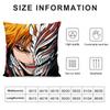 B-Bleach Kurosakii Anime Cushion Cover Pillowcase Ultra Soft Skin Friendly Fabric Cloud Like Comfort & Concealed Zipper