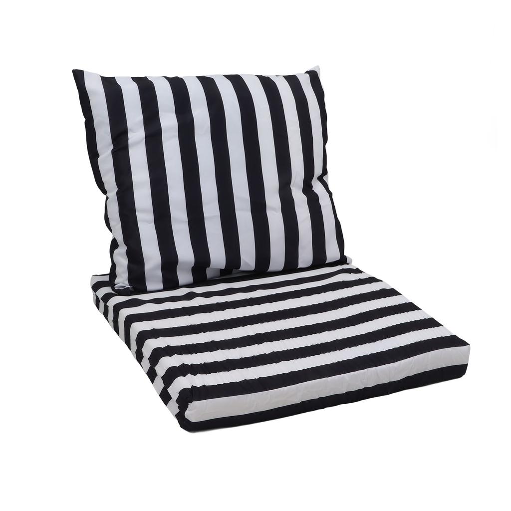 Dış Mekan Sandalye Minder Seti Hafızalı Köpük Oturma Minderi ve Sırt Minderi Veranda Balkon Mobilyaları için