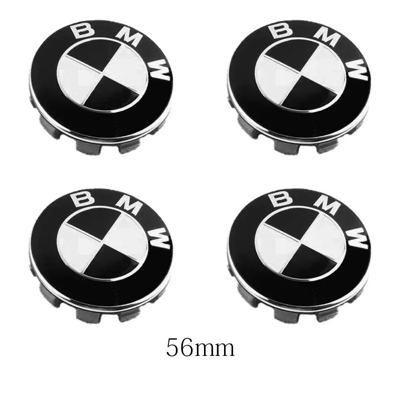2026 Hot 4pcs 56mm 68mm Car Wheel Center Hub Caps ABS Tire Cover Sticker For BMW M Emblem E46 E36 E34 F10 E90 F30 E60 F30 E53 E30 E92 E87