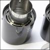 1pcs Car Carbon Fiber Exhaust Tip Muffler Pipe Universal Pipes Tail 63mm 2.5"Inlet 114mm 4.5"Outlet