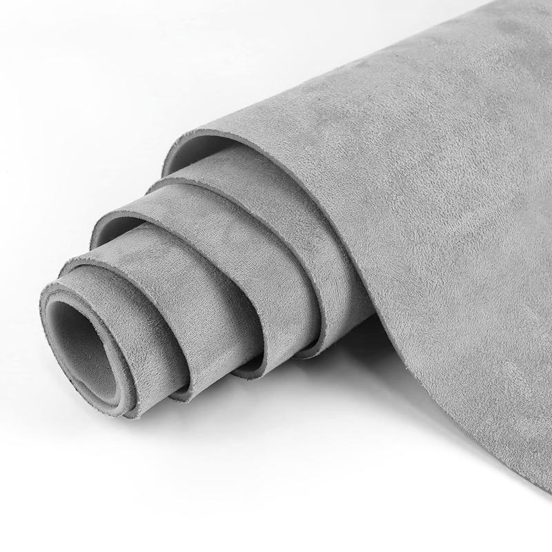 50cm/100cm/200cm*150cm Schwarz Dunkelgrau Farbe Wildleder Samt mit Schwamm Dachstoff Nichtklebend Innenraummodifikationsstoffe