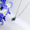 Real Money 925 Sterling Silver Simple Crystal Love Heart Pendant Necklace for Women Clavicle Chain Birthday Party Jewelry Gift