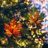 Maple Leaf Acrylic Pendant 3.9inch Window Wall Hanging Ornament Fall Maple Panel Suncatcher for Harvest Thanksgiving Autumn Party Supplies