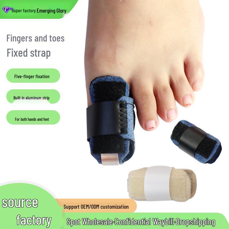 

Toe Fixation Strap: Joint Dislocation & Sprain Care Splint Bandage Separator Black (Finger Toe Fixation Strap)