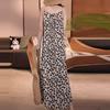 Off-Shoulder Floral A-Line Summer Dress - Women's Loose Waist, Cross-Border Style.